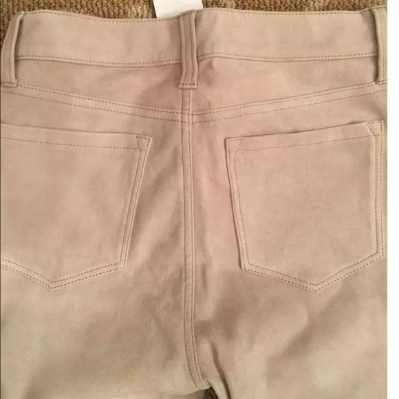 NWT J BRAND SKINNY JEANS BEIGE SUEDE $995 SZ 25 - Picture 4 of 5